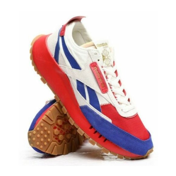 Reebok Other - NWT Reebok CL Legacy Classic GW8703‎ Chalk/Red/Blue/Gold Men's Running Shoes